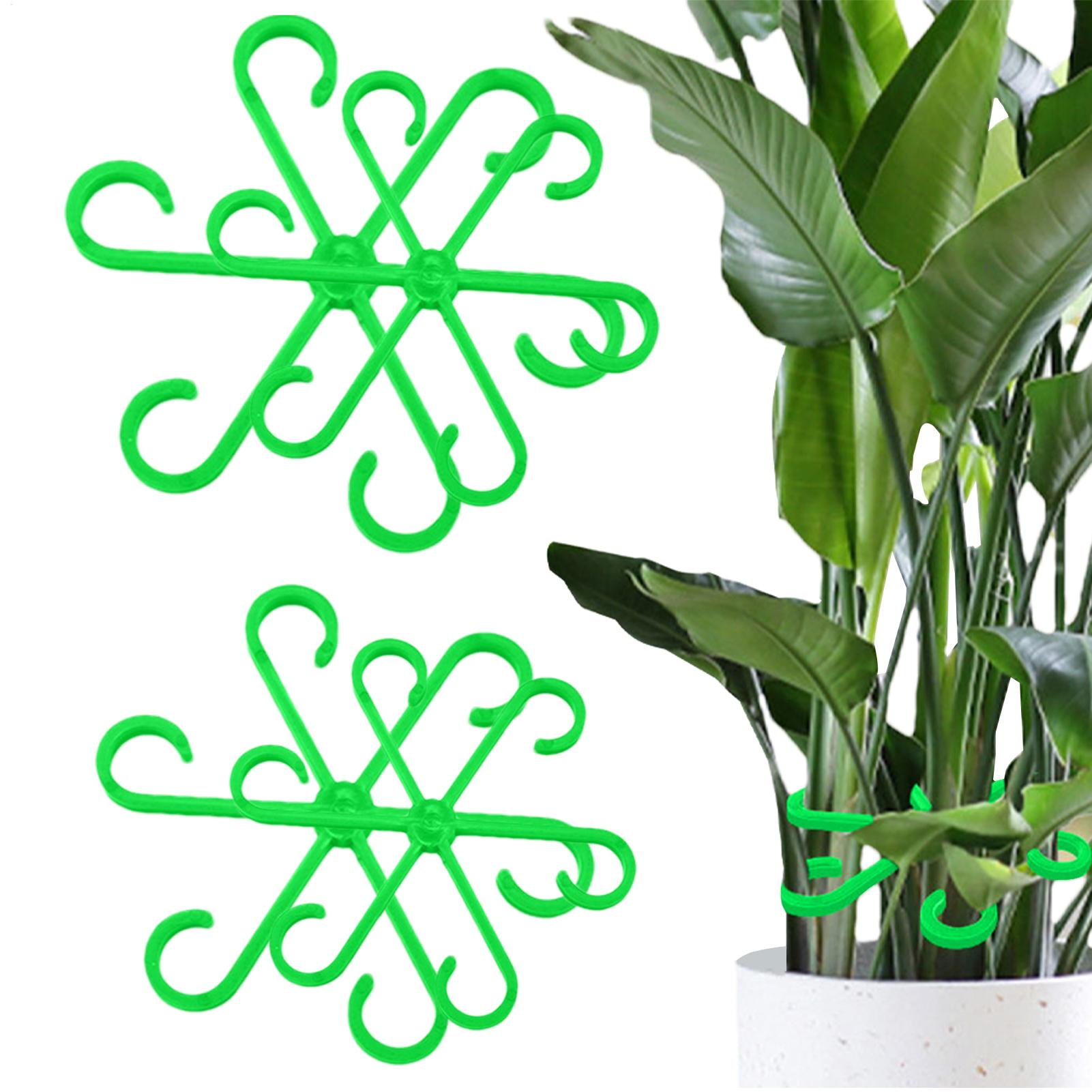 Florist Supply Bulk - 4pcs 식물 줄기 지지 클립 꽃