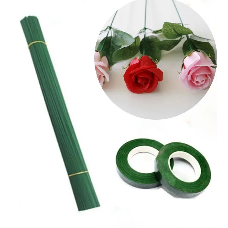 Florist Supply Bulk - 인공 꽃 줄기 와이어 꽃봉 DIY용