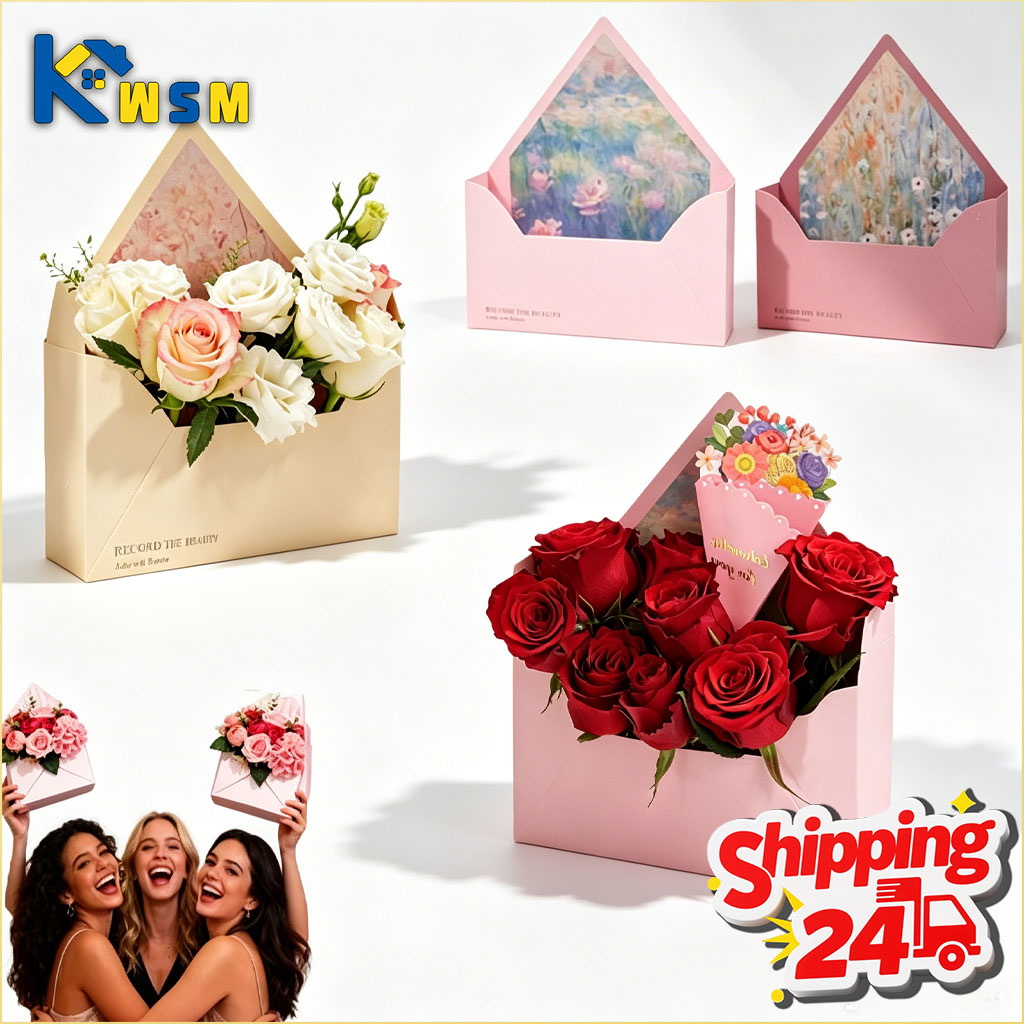 Florist Supply Shop - 5-20PCS 꽃다발 포장을위한 발렌타인 봉투 꽃