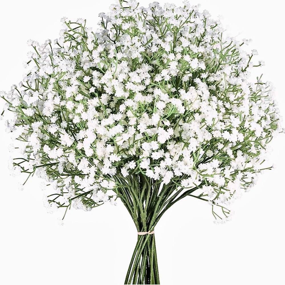 Baby Breath Dried - 흰색 60cm 베이비스 브레스 인공 꽃