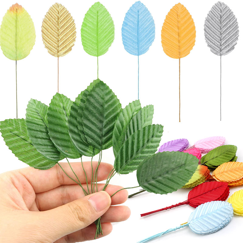 50/100/200Pcs 인공 실크 장미 잎 DIY 공 - Florist Supply Bulk 리뷰 및 가격