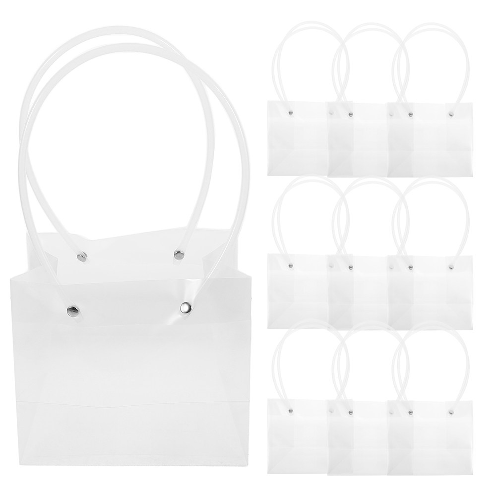 16Pcs 투명 꽃 꽃다발 선물 가방, 이중 손잡이가  - Florist Supply Shop 리뷰 및 가격