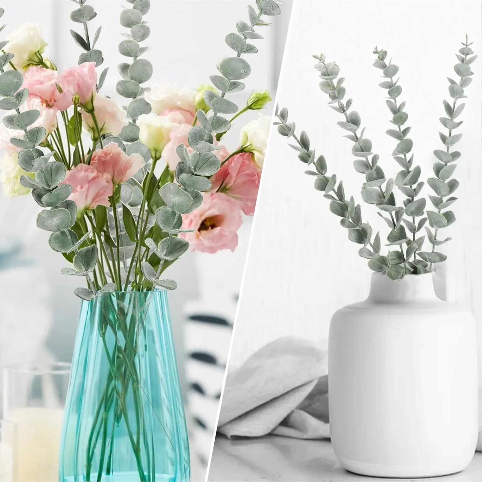 10pcs 38cm 유칼립투스 줄기 인공 유칼립투스 잎 - Florist Supply Bulk 리뷰 및 가격