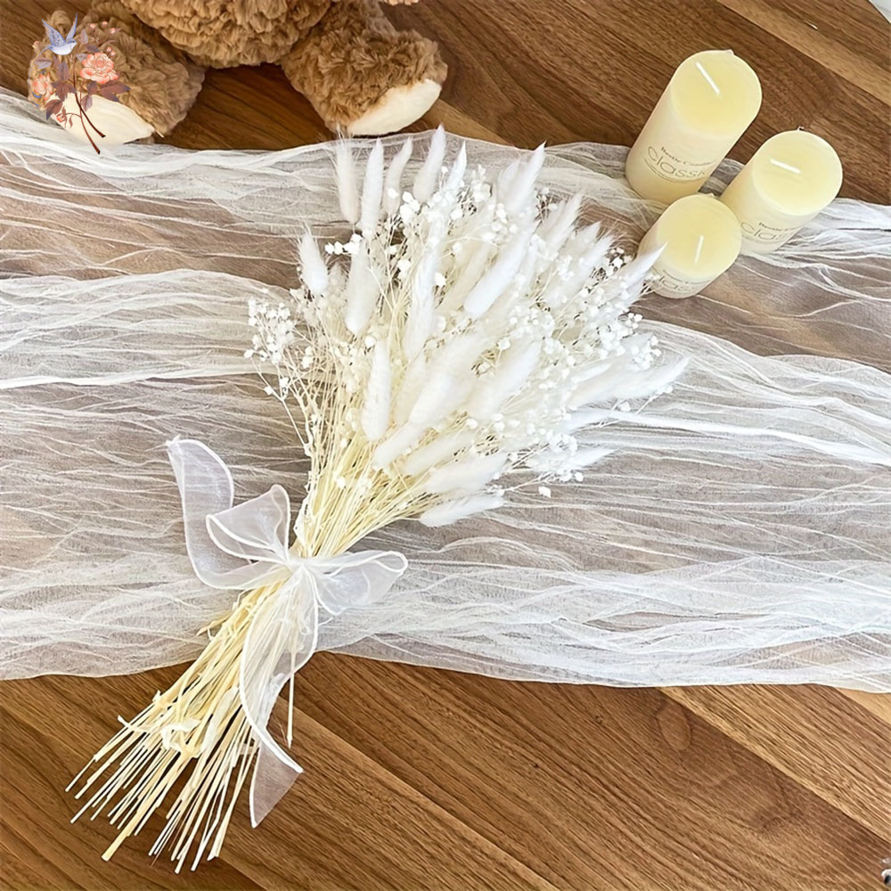 54Pcs 흰색 말린 꽃 신부 Mariage 꽃다발 자 - Baby Breath Dried 리뷰 및 가격