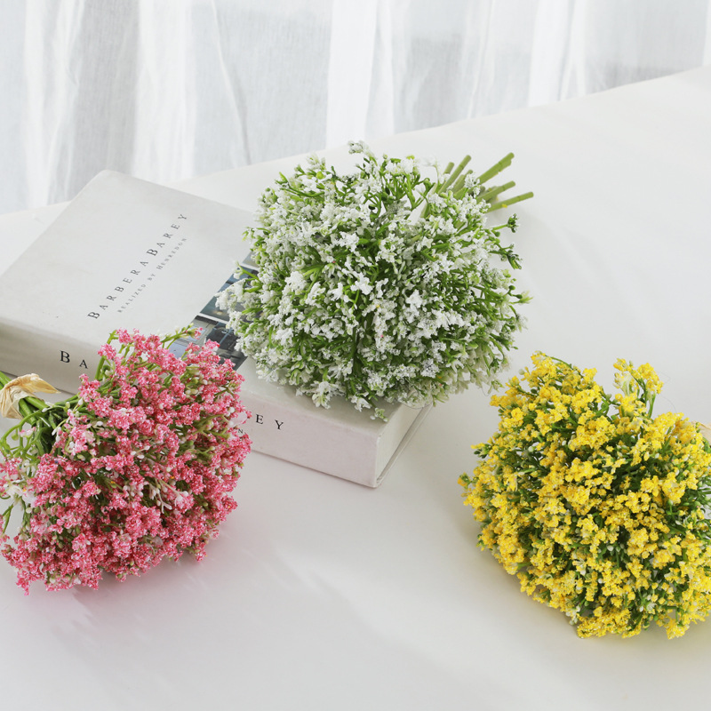 16pcs 인공 꽃 흰색 Gypsophila 웨딩 신부 - Baby Breath Dried 리뷰 및 가격