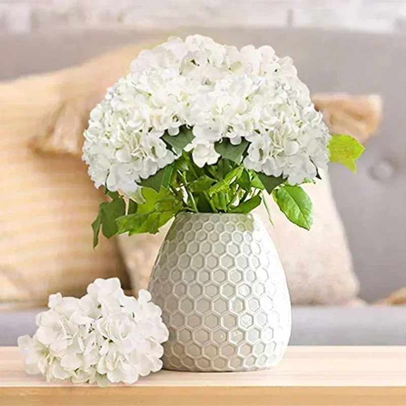 이동식 줄기와 50 Pcs 수국 인공 꽃 실크 수국 머 - Florist Supply Bulk 리뷰 및 가격